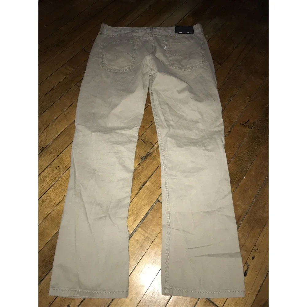 Levi's 514 Pants‎ Mens 34x32 Beige Tan Straight Fit Chino Khakis